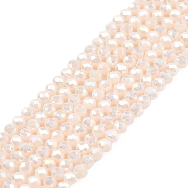 PandaHall Electroplate Opaque Solid Color Glass Beads Strands, Faceted, Rondelle, Misty Rose, 2.5x1.5mm, Hole: 0.8mm, about..., Red
PandaHall Electroplate Opaque Solid Color Glass Beads Strands, Faceted, Rondelle, Misty Rose, 2.5x1.5mm, Hole: 0.8mm, about..., Red