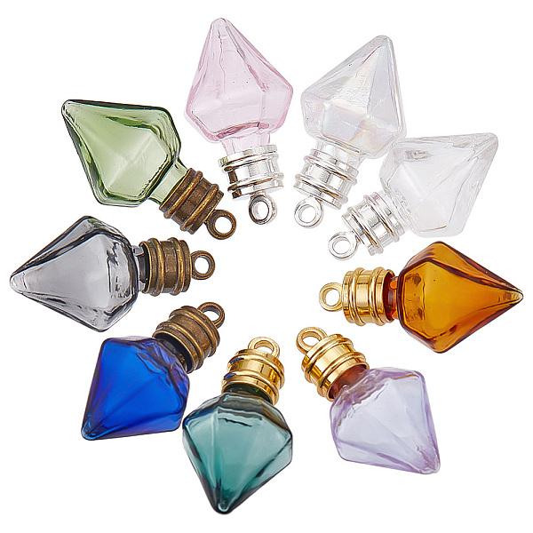 PandaHall DIY Wish Bottle Pendant Making Kit, Including Octagon Glass Bead Containers, Alloy Pendant Bails, Mixed Color, 18Pcs/set Glass..., Multicolor
PandaHall DIY Wish Bottle Pendant Making Kit, Including Octagon Glass Bead Containers, Alloy Pendant Bails, Mixed Color, 18Pcs/set Glass..., Multicolor