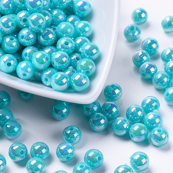 PandaHall Eco-Friendly Poly Styrene Acrylic Beads, AB Color Plated, Round, Cyan, 8mm, Hole: 1mm, about 2000pcs/500g Acrylic Round Cyan
PandaHall Eco-Friendly Poly Styrene Acrylic Beads, AB Color Plated, Round, Cyan, 8mm, Hole: 1mm, about 2000pcs/500g Acrylic Round Cyan