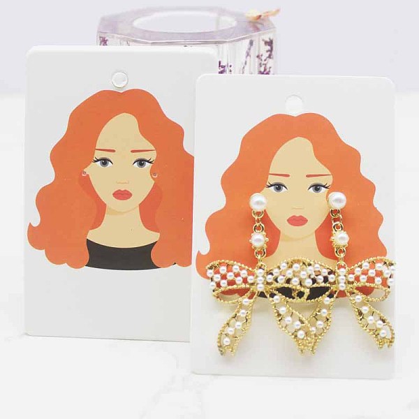PandaHall 100Pcs Paper Jewelry Display Cards for Earring Storage, Rectangle with Women Pattern, Light Coral, 9x6cm Paper Human
PandaHall 100Pcs Paper Jewelry Display Cards for Earring Storage, Rectangle with Women Pattern, Light Coral, 9x6cm Paper Human