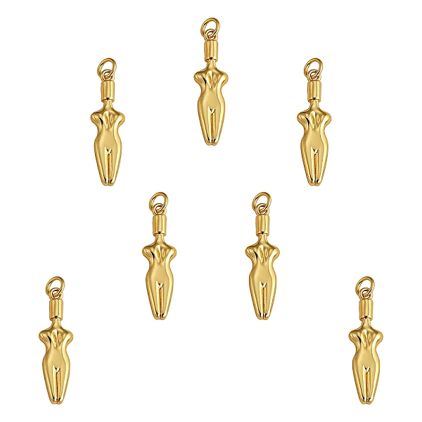 PandaHall 10Pcs Brass Pendants, with Jump Rings, Long-Lasting Plated, Body, Real 18K Gold Plated, 27x8x3mm, Hole: 3.5mm Brass Human
PandaHall 10Pcs Brass Pendants, with Jump Rings, Long-Lasting Plated, Body, Real 18K Gold Plated, 27x8x3mm, Hole: 3.5mm Brass Human