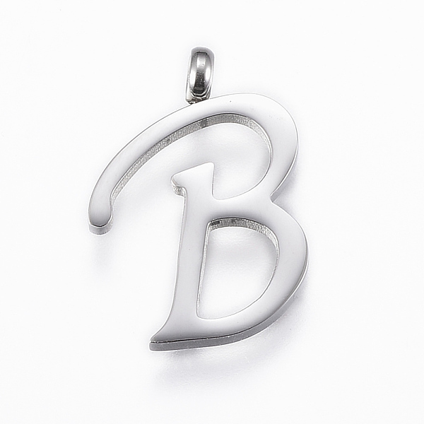 PandaHall 304 Stainless Steel Pendants, Initial Letter, Letter.B, Stainless Steel Color, 18x13x2mm, Hole: 2mm 304 Stainless Steel Letter B
PandaHall 304 Stainless Steel Pendants, Initial Letter, Letter.B, Stainless Steel Color, 18x13x2mm, Hole: 2mm 304 Stainless Steel Letter B