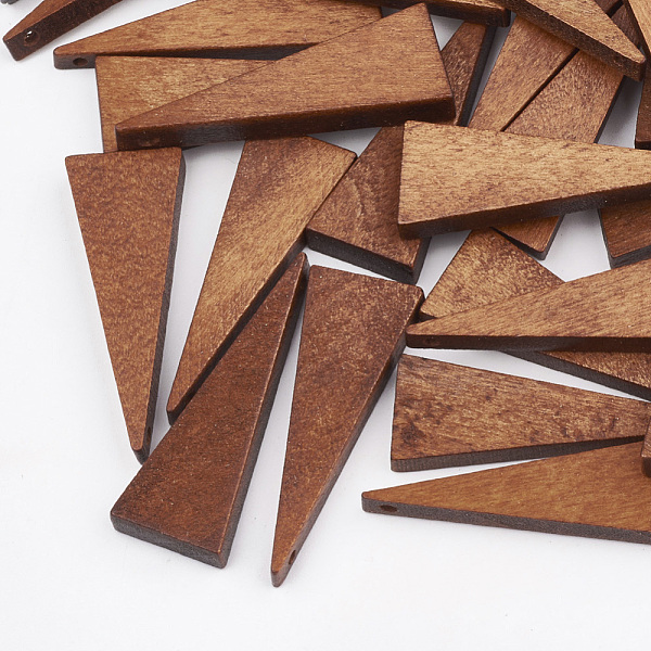 PandaHall Pear Wood Pendants, Dyed, Triangle, Sienna, 40x14x4~5mm, Hole: 1.6mm Wood Triangle Brown
PandaHall Pear Wood Pendants, Dyed, Triangle, Sienna, 40x14x4~5mm, Hole: 1.6mm Wood Triangle Brown