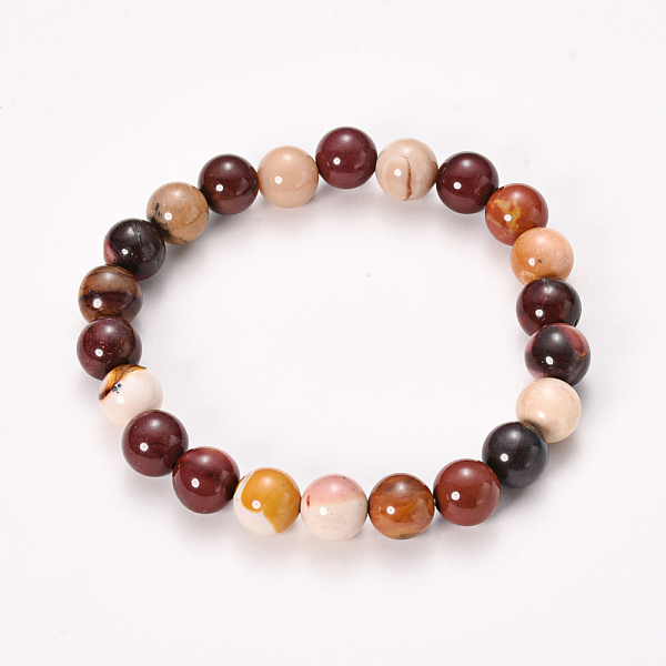 PandaHall Natural Mookaite Beaded Stretch Bracelets, Round, 2-1/8 inch(55mm), Bead: 8~9mm Mookaite
PandaHall Natural Mookaite Beaded Stretch Bracelets, Round, 2-1/8 inch(55mm), Bead: 8~9mm Mookaite