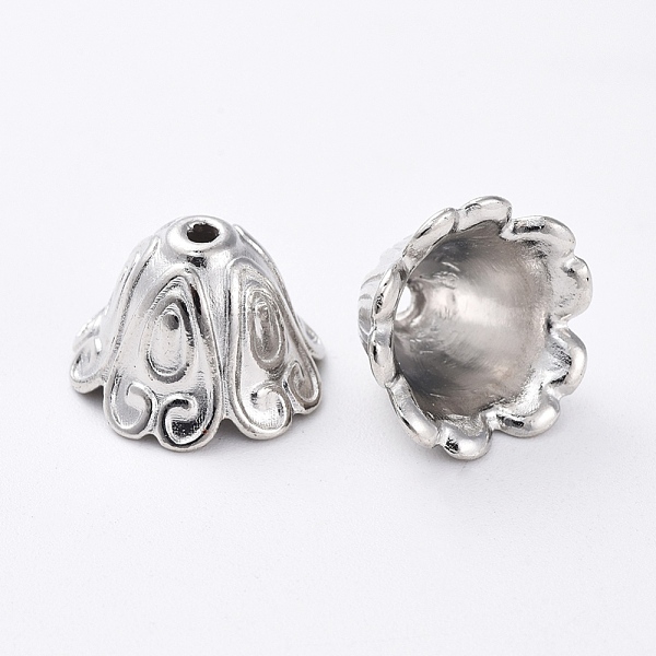 PandaHall Tibetan Style Alloy Bead Caps, Cadmium Free & Nickel Free & Lead Free, Platinum, 15x11mm, Hole: 2mm, Inner Diameter: 10mm, about...
PandaHall Tibetan Style Alloy Bead Caps, Cadmium Free & Nickel Free & Lead Free, Platinum, 15x11mm, Hole: 2mm, Inner Diameter: 10mm, about...