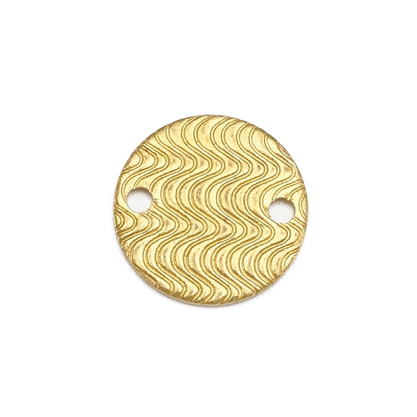 PandaHall Brass Connector Charms, Flat Round with Water Ripples Pattern, Raw(Unplated), 14x1mm, Hole: 1.8mm Brass Flat Round
PandaHall Brass Connector Charms, Flat Round with Water Ripples Pattern, Raw(Unplated), 14x1mm, Hole: 1.8mm Brass Flat Round
