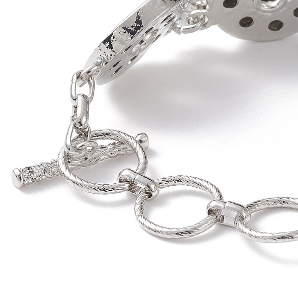 PandaHall Brass Snap Bracelet Making, Fit For Snap Buttons, Platinum, 220x21mm Brass
PandaHall Brass Snap Bracelet Making, Fit For Snap Buttons, Platinum, 220x21mm Brass