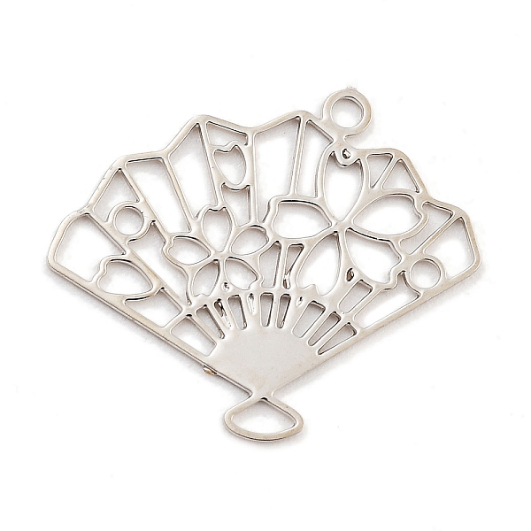 PandaHall Long-Lasting Plated Brass Pendants, Hollow Fan, Platinum, 13.5x15.5x0.3mm, Hole: 1mm Brass Fan
PandaHall Long-Lasting Plated Brass Pendants, Hollow Fan, Platinum, 13.5x15.5x0.3mm, Hole: 1mm Brass Fan