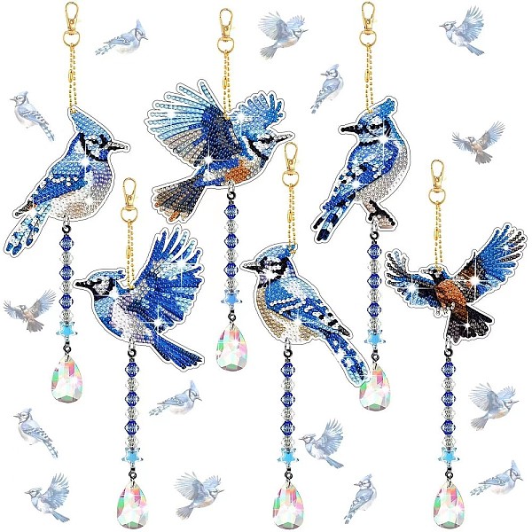 PandaHall Diamond Art Painting Suncatcher Kits, 5D Diamond Paintings Wind Chime Keychains, DIY Diamond Art Kits Hanging Ornament for Home...
PandaHall Diamond Art Painting Suncatcher Kits, 5D Diamond Paintings Wind Chime Keychains, DIY Diamond Art Kits Hanging Ornament for Home...