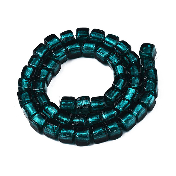 PandaHall Handmade Silver Foil Lampwork Beads, Cube, Dark Cyan, 8~9x7.5~9x7.5~9mmmm, Hole: 1.5mm, about 50pcs/strand, 16.22 inch(41.2cm)...
PandaHall Handmade Silver Foil Lampwork Beads, Cube, Dark Cyan, 8~9x7.5~9x7.5~9mmmm, Hole: 1.5mm, about 50pcs/strand, 16.22 inch(41.2cm)...