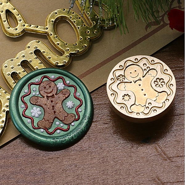 PandaHall Christmas Series Wax Seal Brass Stamp Head, for Wax Seal Stamp, Golden, Gingerbread Man, 25x14mm, Inner Diameter: 7.5mm Brass...
PandaHall Christmas Series Wax Seal Brass Stamp Head, for Wax Seal Stamp, Golden, Gingerbread Man, 25x14mm, Inner Diameter: 7.5mm Brass...