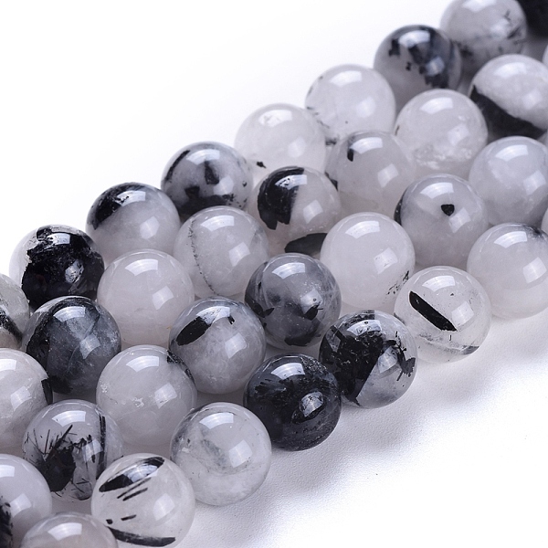 PandaHall Natural Tourmalinated Quartz/Black Rutilated Quartz Beads Strands, Round, 10mm, Hole: 1mm, about 40pcs/strand, 15.7 inch(40cm)...
PandaHall Natural Tourmalinated Quartz/Black Rutilated Quartz Beads Strands, Round, 10mm, Hole: 1mm, about 40pcs/strand, 15.7 inch(40cm)...