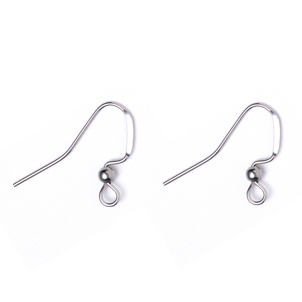 PandaHall 304 Stainless Steel French Earring Hooks, Flat Earring Hooks, with Horizontal Loop, Stainless Steel Color, 17x3mm, Hole: 2mm, 21...
PandaHall 304 Stainless Steel French Earring Hooks, Flat Earring Hooks, with Horizontal Loop, Stainless Steel Color, 17x3mm, Hole: 2mm, 21...