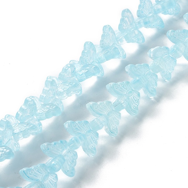 PandaHall Transparent Glass Beads Strand, Butterfly, Light Cyan, 8x15x4.5mm, Hole: 1mm, about 60pcs/strand, 13.78~14.17 inch(35cm~36cm)...
PandaHall Transparent Glass Beads Strand, Butterfly, Light Cyan, 8x15x4.5mm, Hole: 1mm, about 60pcs/strand, 13.78~14.17 inch(35cm~36cm)...