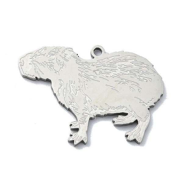 PandaHall 201 Stainless Steel Pendants, Laser Cut, Capybara Charm, Stainless Steel Color, 20x28x1mm, Hole: 1.5mm 201 Stainless Steel Others
PandaHall 201 Stainless Steel Pendants, Laser Cut, Capybara Charm, Stainless Steel Color, 20x28x1mm, Hole: 1.5mm 201 Stainless Steel Others