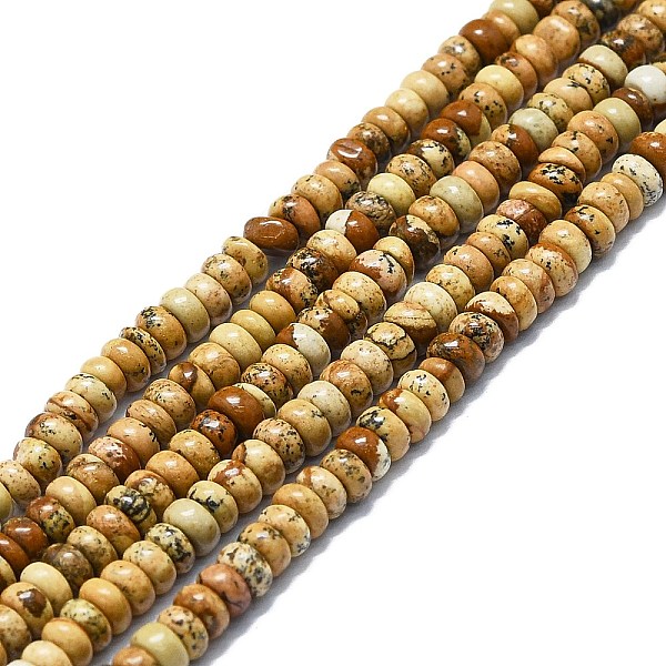 PandaHall Natural Picture Jasper Beads Strands, Disc, 4x1.5~2mm, Hole: 0.5mm, about 96pcs/strand, 15.55''(39.5cm) Picture Jasper Disc
PandaHall Natural Picture Jasper Beads Strands, Disc, 4x1.5~2mm, Hole: 0.5mm, about 96pcs/strand, 15.55''(39.5cm) Picture Jasper Disc