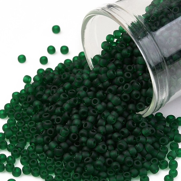 PandaHall TOHO Round Seed Beads, Japanese Seed Beads, (939F) Transparent Frost Green Emerald, 11/0, 2.2mm, Hole: 0.8mm, about 1110pcs/10g...
PandaHall TOHO Round Seed Beads, Japanese Seed Beads, (939F) Transparent Frost Green Emerald, 11/0, 2.2mm, Hole: 0.8mm, about 1110pcs/10g...
