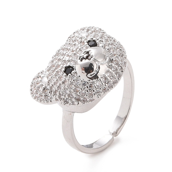 PandaHall Cubic Zirconia Bear Open Cuff Rings, Platinum Alloy Jewelry for Women, Clear, Inner Diameter: 17mm Alloy+Cubic Zirconia Bear Clear
PandaHall Cubic Zirconia Bear Open Cuff Rings, Platinum Alloy Jewelry for Women, Clear, Inner Diameter: 17mm Alloy+Cubic Zirconia Bear Clear