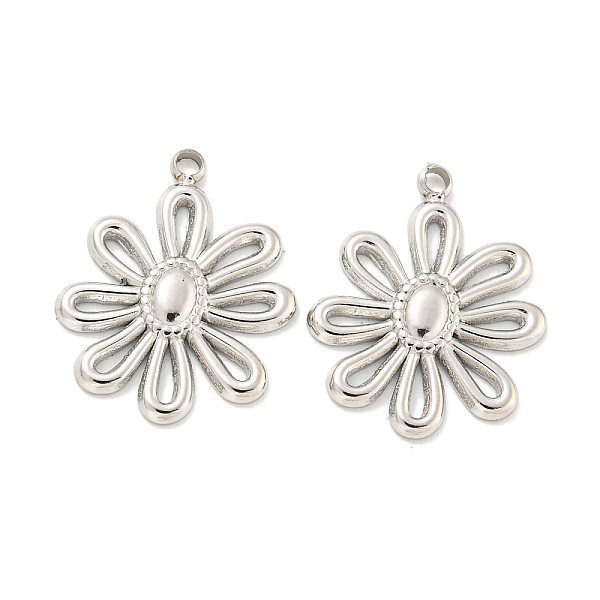 PandaHall 304 Stainless Steel Pendants, Flower Charms, Stainless Steel Color, 19x15.5x2mm, Hole: 1.4mm 304 Stainless Steel Flower
PandaHall 304 Stainless Steel Pendants, Flower Charms, Stainless Steel Color, 19x15.5x2mm, Hole: 1.4mm 304 Stainless Steel Flower
