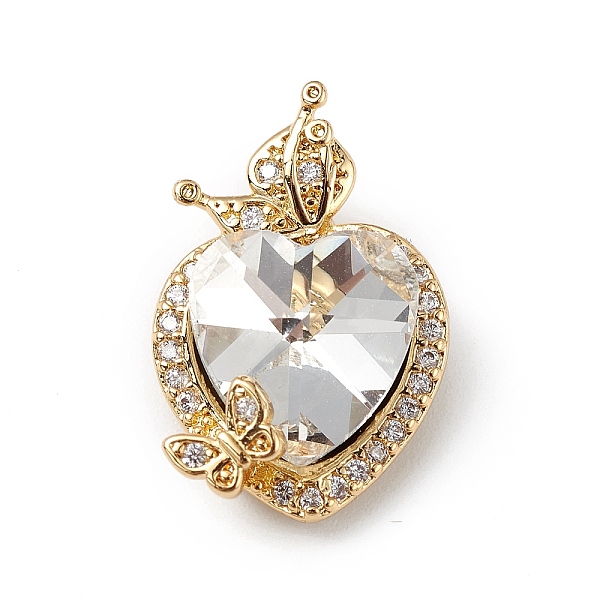 PandaHall Real 18K Gold Plated Rack Plating Brass Micro Pave Clear Cubic Zirconia Pendants, with Glass, Long-Lasting Plated, Cadmium Free &...
PandaHall Real 18K Gold Plated Rack Plating Brass Micro Pave Clear Cubic Zirconia Pendants, with Glass, Long-Lasting Plated, Cadmium Free &...
