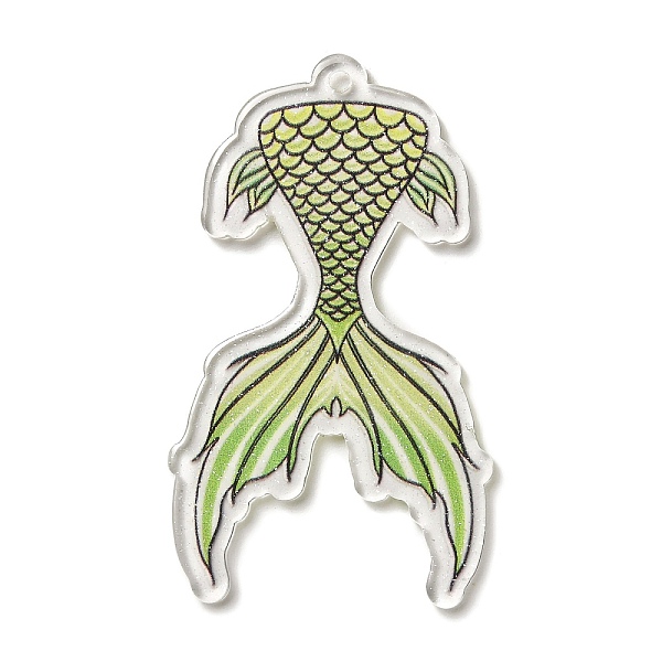 PandaHall Printed Transparent Acrylic Pendants, Mermaid Tails, Yellow Green, 56.5x33x2mm, Hole: 2mm Acrylic Others
PandaHall Printed Transparent Acrylic Pendants, Mermaid Tails, Yellow Green, 56.5x33x2mm, Hole: 2mm Acrylic Others