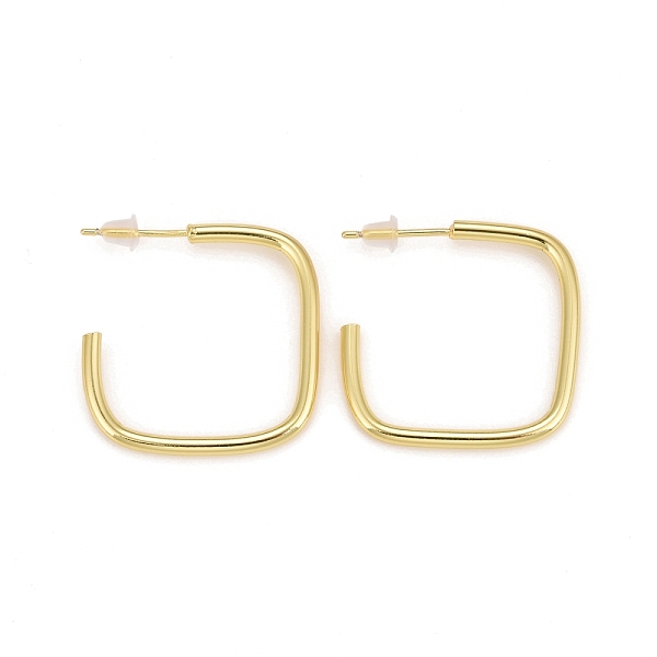 PandaHall Rack Plating Brass Square Shape Stud Earrings, Half Hoop Earrings for Women, Lead Free & Cadmium Free, Real 18K Gold Plated...
PandaHall Rack Plating Brass Square Shape Stud Earrings, Half Hoop Earrings for Women, Lead Free & Cadmium Free, Real 18K Gold Plated...