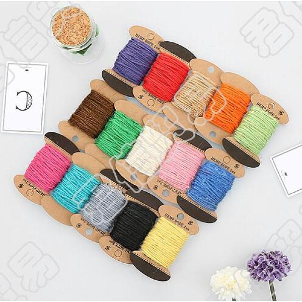 PandaHall Jute Cord, Jute String, Jute Twine, 3 Ply, for Jewelry Making, Mixed Color, 2mm, 10m/board, 12boards/set Jute Multicolor
PandaHall Jute Cord, Jute String, Jute Twine, 3 Ply, for Jewelry Making, Mixed Color, 2mm, 10m/board, 12boards/set Jute Multicolor