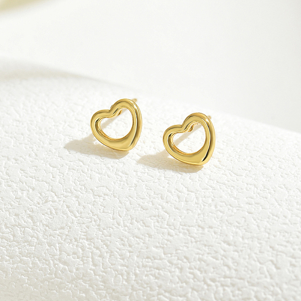 PandaHall Real 18K Gold Plated Elegant Vintage Casual Fashion Stainless Steel Heart Stud Earrings for Women Stainless Steel Heart
PandaHall Real 18K Gold Plated Elegant Vintage Casual Fashion Stainless Steel Heart Stud Earrings for Women Stainless Steel Heart