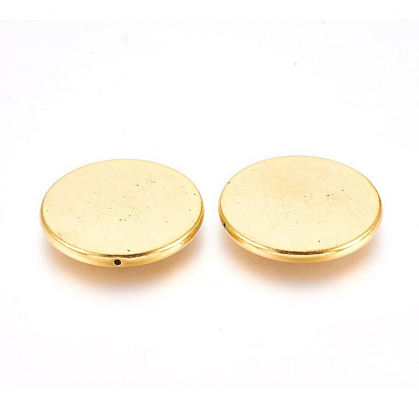 PandaHall Tibetan Style Alloy Beads, Lead Free, Nickel Free & Cadmium Free, Flat Round, Antique Golden Color, Size: about 32mm in diameter...
PandaHall Tibetan Style Alloy Beads, Lead Free, Nickel Free & Cadmium Free, Flat Round, Antique Golden Color, Size: about 32mm in diameter...