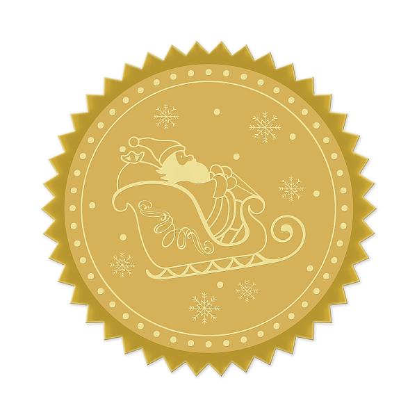 PandaHall Self Adhesive Gold Foil Embossed Stickers, Medal Decoration Sticker, Christmas Themed Pattern, 5x5cm Metal Round Gold
PandaHall Self Adhesive Gold Foil Embossed Stickers, Medal Decoration Sticker, Christmas Themed Pattern, 5x5cm Metal Round Gold