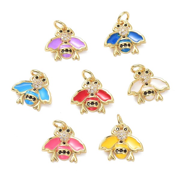 PandaHall Brass Micro Pave Cubic Zirconia Pendants, Real 18K Gold Plated, Long-Lasting Plated, with Enamel, Bug, Mixed Color, 13x14x3mm..., Multicolor
PandaHall Brass Micro Pave Cubic Zirconia Pendants, Real 18K Gold Plated, Long-Lasting Plated, with Enamel, Bug, Mixed Color, 13x14x3mm..., Multicolor