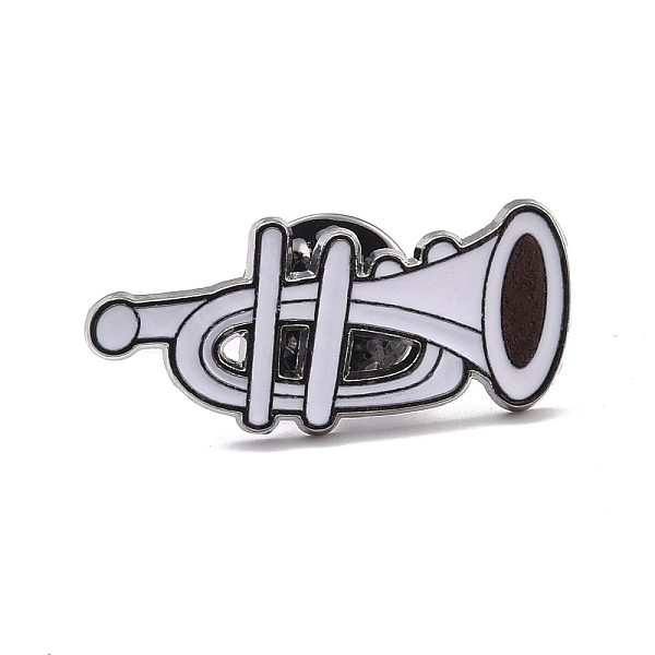 PandaHall Trumpet Enamel Pin, Musical Instruments Alloy Badge for Backpack Clothes, Gunmetal, White, 30.5x13.5x1.5mm Alloy+Enamel White
PandaHall Trumpet Enamel Pin, Musical Instruments Alloy Badge for Backpack Clothes, Gunmetal, White, 30.5x13.5x1.5mm Alloy+Enamel White