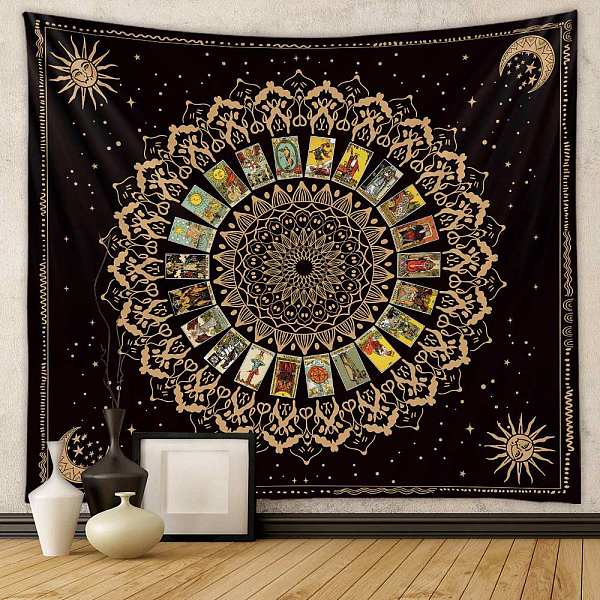 PandaHall Sun Constellation and Star Tarot Tapestry, Polyester Bohemian Astrology Wall Tapestry, for Bedroom Living Room Decoration..., Black
PandaHall Sun Constellation and Star Tarot Tapestry, Polyester Bohemian Astrology Wall Tapestry, for Bedroom Living Room Decoration..., Black