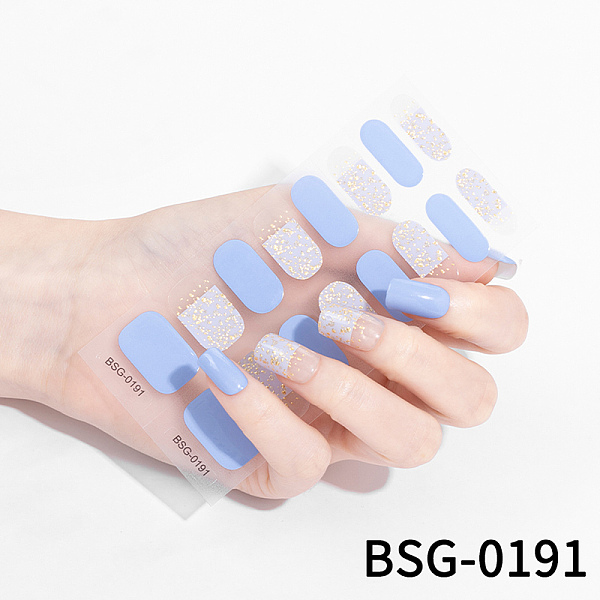 PandaHall Nail Art Full Cover Nail Stickers, Glitter Powder Stickers, Self-Adhesive, for Nail Tips Decorations, Light Blue, 13.6x8x0.9cm...
PandaHall Nail Art Full Cover Nail Stickers, Glitter Powder Stickers, Self-Adhesive, for Nail Tips Decorations, Light Blue, 13.6x8x0.9cm...