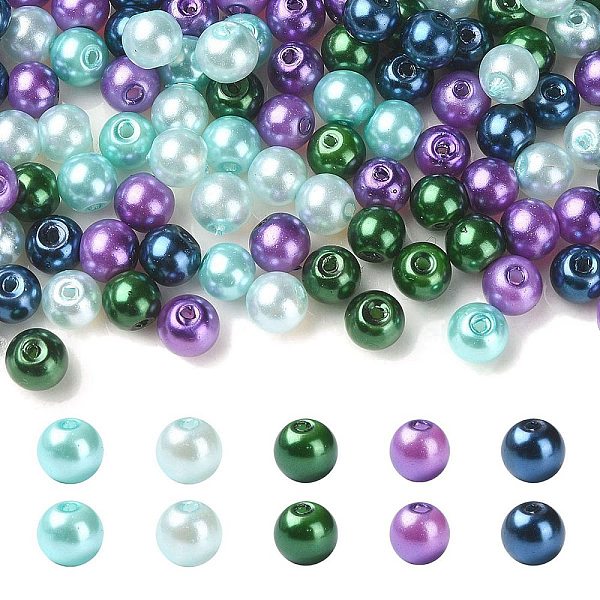 PandaHall Glass Pearl Beads, Pearlized, Round, Mixed Color, 6mm, Hole: 1mm, about 500Pcs/bag Glass Round Multicolor
PandaHall Glass Pearl Beads, Pearlized, Round, Mixed Color, 6mm, Hole: 1mm, about 500Pcs/bag Glass Round Multicolor