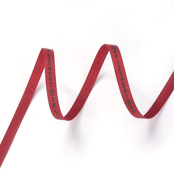 PandaHall Polyester Grosgrain Ribbon, with Number, for Jewelry Making, Red, 1/4 inch(7mm), 100yards/roll(91.44m/roll) Polyester Red
PandaHall Polyester Grosgrain Ribbon, with Number, for Jewelry Making, Red, 1/4 inch(7mm), 100yards/roll(91.44m/roll) Polyester Red