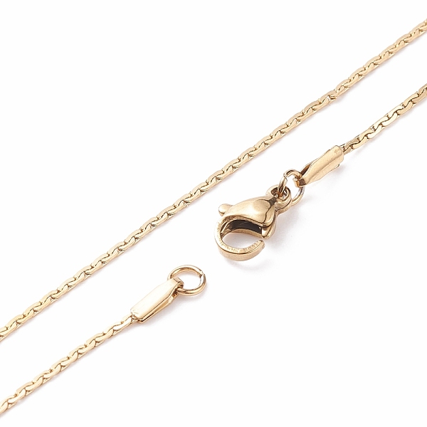 PandaHall 304 Stainless Steel Chain Necklaces, with Lobster Claw Clasps, Golden, 17.7 inch(45cm), 1.2x0.4mm 304 Stainless Steel
PandaHall 304 Stainless Steel Chain Necklaces, with Lobster Claw Clasps, Golden, 17.7 inch(45cm), 1.2x0.4mm 304 Stainless Steel