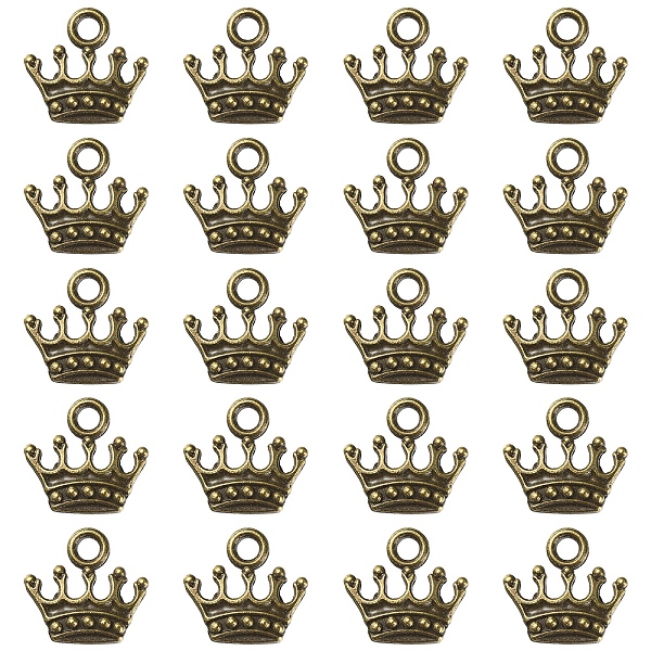 PandaHall Zinc Alloy Charms, Lead Free & Cadmium Free, Crown Shape, Antique Bronze, 13x14x3mm, Hole: 2mm Alloy Crown
PandaHall Zinc Alloy Charms, Lead Free & Cadmium Free, Crown Shape, Antique Bronze, 13x14x3mm, Hole: 2mm Alloy Crown