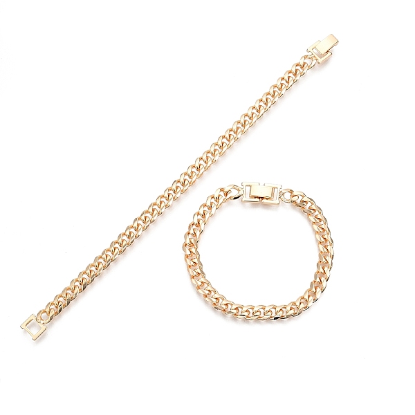 PandaHall Ion Plating(IP) Brass Curb Chain Bracelet for Men Women, Nickel Free, Real 18K Gold Plated, 7-1/8 inch(18cm) Brass
PandaHall Ion Plating(IP) Brass Curb Chain Bracelet for Men Women, Nickel Free, Real 18K Gold Plated, 7-1/8 inch(18cm) Brass