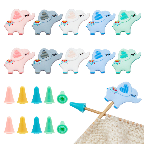 PandaHall Elephant Silicone Knitting Needle Stoppers, Knitting Needle Point Protectors, for Knitting Needles Crocheting Projects, Mixed..., Multicolor
PandaHall Elephant Silicone Knitting Needle Stoppers, Knitting Needle Point Protectors, for Knitting Needles Crocheting Projects, Mixed..., Multicolor