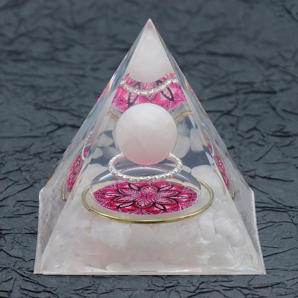 PandaHall Resin Orgonite Pyramid, Rose Quartz Energy Generator, for Stress Reduce Healing Meditation Attract Wealth Lucky Room Decor...
PandaHall Resin Orgonite Pyramid, Rose Quartz Energy Generator, for Stress Reduce Healing Meditation Attract Wealth Lucky Room Decor...