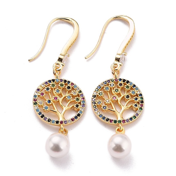 PandaHall Tree of Life Sparkling Cubic Zirconia Flat Round Pendant Dangle Earrings for Her, Real 18K Gold Plated Brass Micro Pave Cubic...
PandaHall Tree of Life Sparkling Cubic Zirconia Flat Round Pendant Dangle Earrings for Her, Real 18K Gold Plated Brass Micro Pave Cubic...