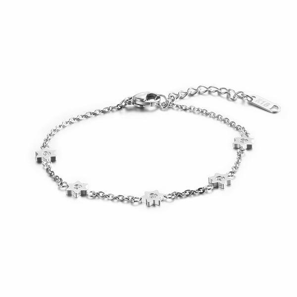 PandaHall Elegant Stainless Steel Star of David Link Bracelets, Rhinestone for Women's Daily Wear, Stainless Steel Color Stainless Steel...
PandaHall Elegant Stainless Steel Star of David Link Bracelets, Rhinestone for Women's Daily Wear, Stainless Steel Color Stainless Steel...