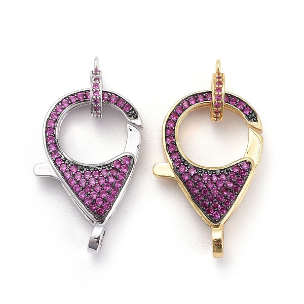 PandaHall Brass Micro Pave Cubic Zirconia Lobster Claw Clasps, with Bail Beads/Tube Bails, Magenta, Platinum & Golden, Clasp..., Pink
PandaHall Brass Micro Pave Cubic Zirconia Lobster Claw Clasps, with Bail Beads/Tube Bails, Magenta, Platinum & Golden, Clasp..., Pink