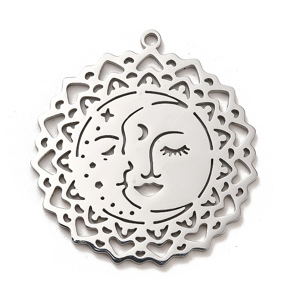 PandaHall 304 Stainless Steel Pendants, Sun with Human Face Charm, Stainless Steel Color, 40.5x38x1.5mm, Hole: 2mm 304 Stainless Steel Sun
PandaHall 304 Stainless Steel Pendants, Sun with Human Face Charm, Stainless Steel Color, 40.5x38x1.5mm, Hole: 2mm 304 Stainless Steel Sun