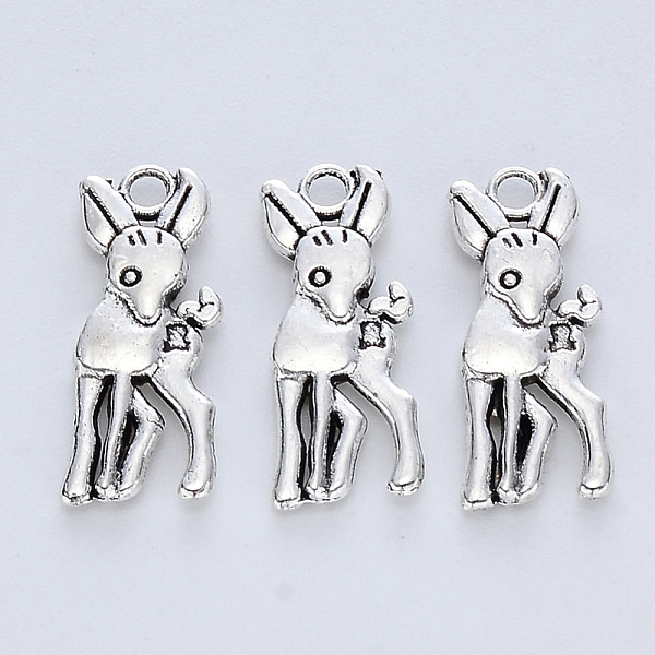 PandaHall Tibetan Style Alloy Pendants, Cadmium Free & Lead Free, Sika Deer, Antique Silver, 17.5x7x2mm, Hole: 1.6mm Alloy Deer
PandaHall Tibetan Style Alloy Pendants, Cadmium Free & Lead Free, Sika Deer, Antique Silver, 17.5x7x2mm, Hole: 1.6mm Alloy Deer