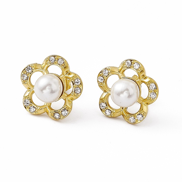 PandaHall Crystal Rhinestone Flower Stud Earrings with Acrylic Pearl Beaded, Vacuum Plating 304 Stainless Steel Jewelry for Women, Golden...
PandaHall Crystal Rhinestone Flower Stud Earrings with Acrylic Pearl Beaded, Vacuum Plating 304 Stainless Steel Jewelry for Women, Golden...