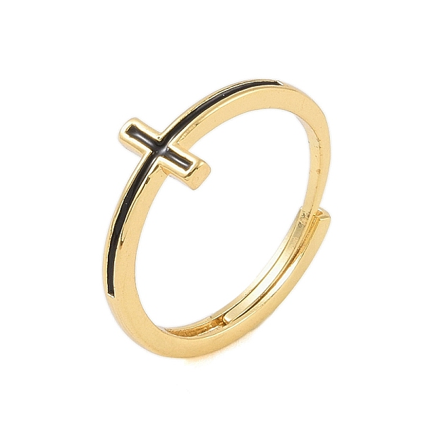 PandaHall 304 Stainless Steel Adjustable Finger Ring, Enamel Cross Ring for Women, Real 18K Gold Plated, Black, 7.2mm, US Size 6 1/2(16.9mm)...
PandaHall 304 Stainless Steel Adjustable Finger Ring, Enamel Cross Ring for Women, Real 18K Gold Plated, Black, 7.2mm, US Size 6 1/2(16.9mm)...