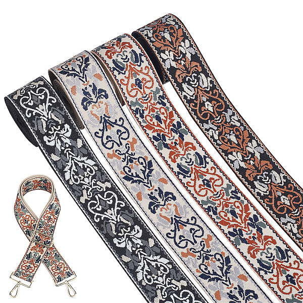 PandaHall WADORN 8 Yards 4 Styles Ethnic Style Double-Sided Flower Polyester Ribbon, Flat Jacquard Ribbon, Tyrolean Ribbon, Mixed Color, 2..., Multicolor
PandaHall WADORN 8 Yards 4 Styles Ethnic Style Double-Sided Flower Polyester Ribbon, Flat Jacquard Ribbon, Tyrolean Ribbon, Mixed Color, 2..., Multicolor