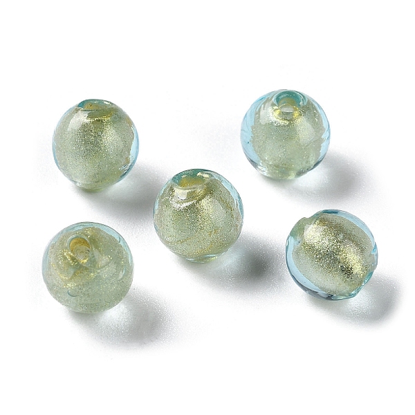 PandaHall Handmade Gold Sand Lampwork Beads Strand, Round, Sky Blue, 8mm, Hole: 1.5mm, about 60pcs/strand, 17.32''(44cm) Lampwork Round
PandaHall Handmade Gold Sand Lampwork Beads Strand, Round, Sky Blue, 8mm, Hole: 1.5mm, about 60pcs/strand, 17.32''(44cm) Lampwork Round